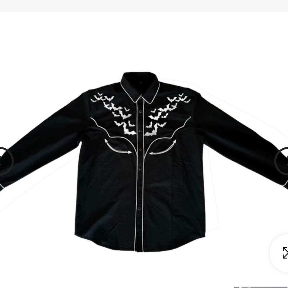 NWT Western Evil Gothabilly Shirt Men’s 4X